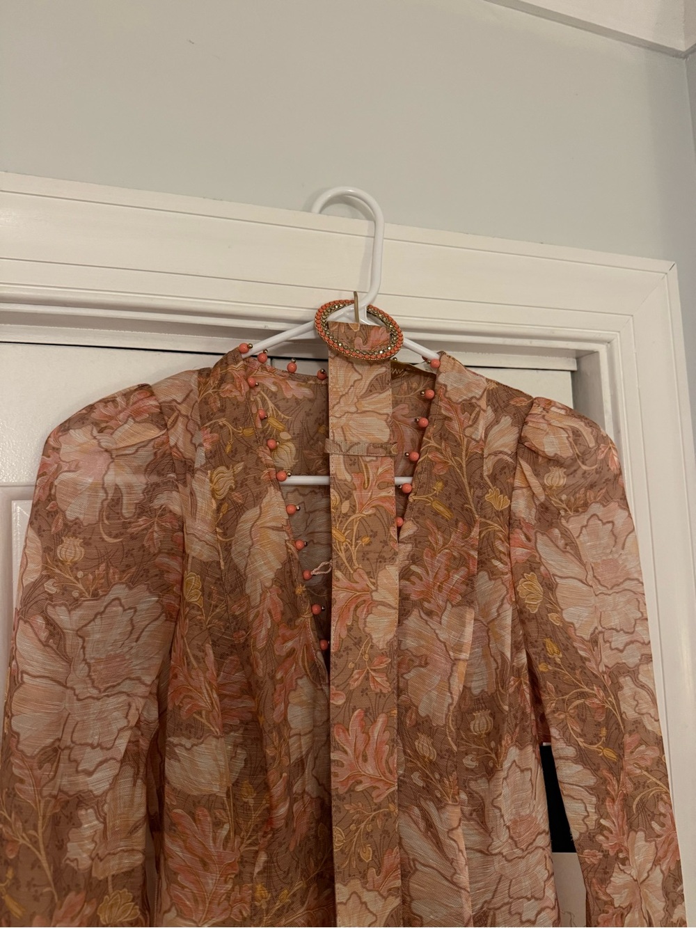 Zimmerman Kaleidoscope Belted Flora Midi Dress - Picture 6 of 6